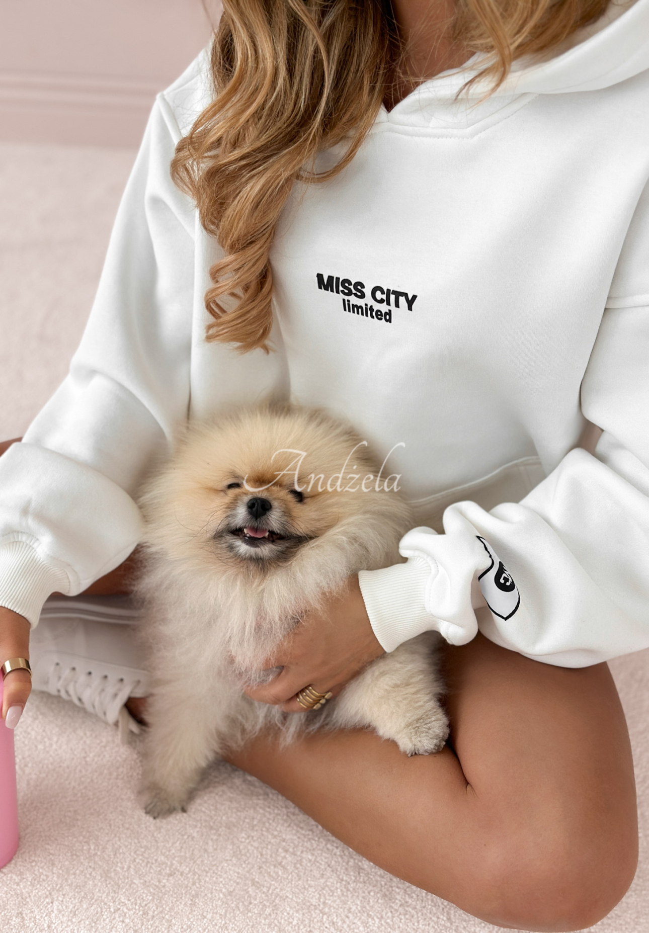 Sweatshirt mit Aufdruck MC Pool Party Ecru
