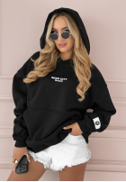 Sweatshirt z nadrukiem MC Fancy Cat Schwarz