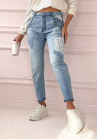 Hose Jeans z koronką To Be The One Blau