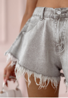 Jeans Shorts Hot Girl Style jasnoszare