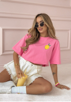 T-Shirt z nadrukiem Take Me On Rosa