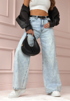 Hose Jeans wide leg What You Are Hellblau