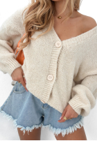 Sweter oversize Aperol Spritz jasnobeżowy