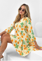 Sukienka oversize w cytrynki Lemon Taste żółta