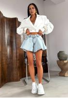 Jeansy z szerokimi nogawkami So Much More jasnoniebieskie