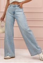 Hose Jeans wide leg Distinct Cutie Hellblau