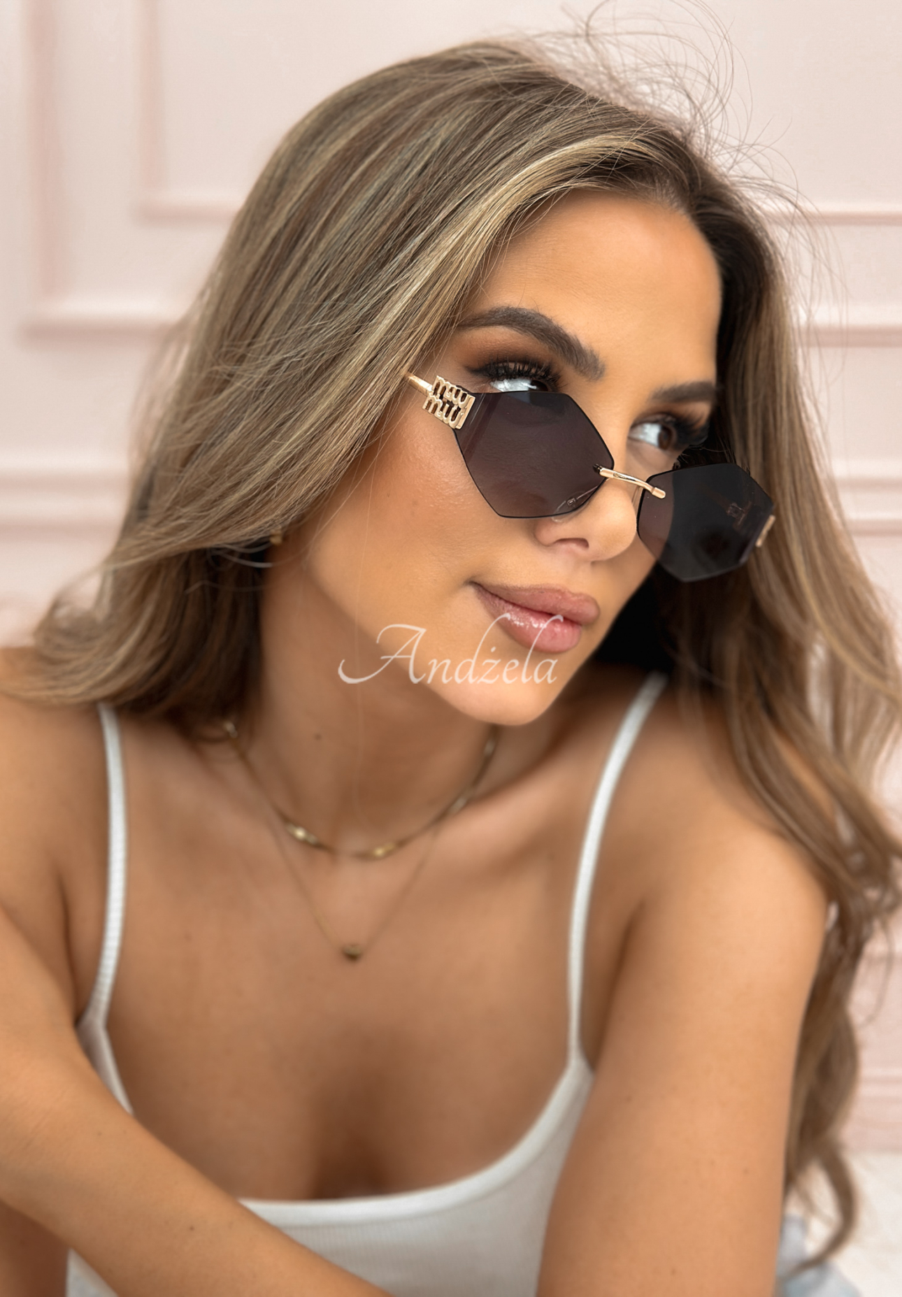 Sonnenbrille Dazzle &amp; Shine schwarz-gold