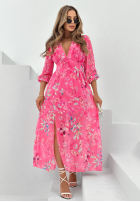 Kwiecista Kleid midi Time To Bloom Rosa