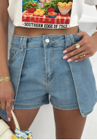 Jeans Shorts No Wifi Blau