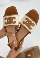 Klapki Beach Walks camelowe