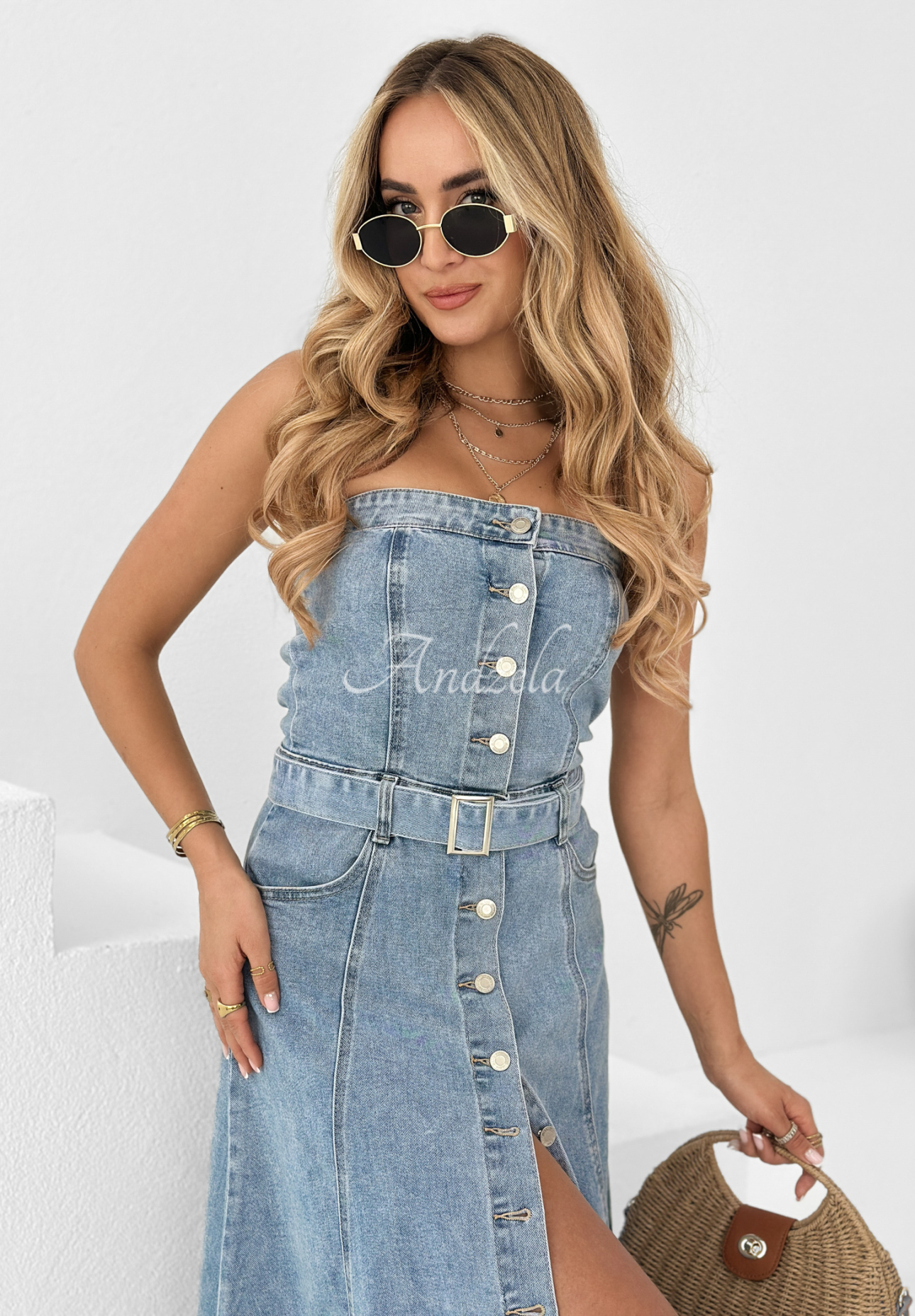 Jeans midi dress Dear Jenny blue
