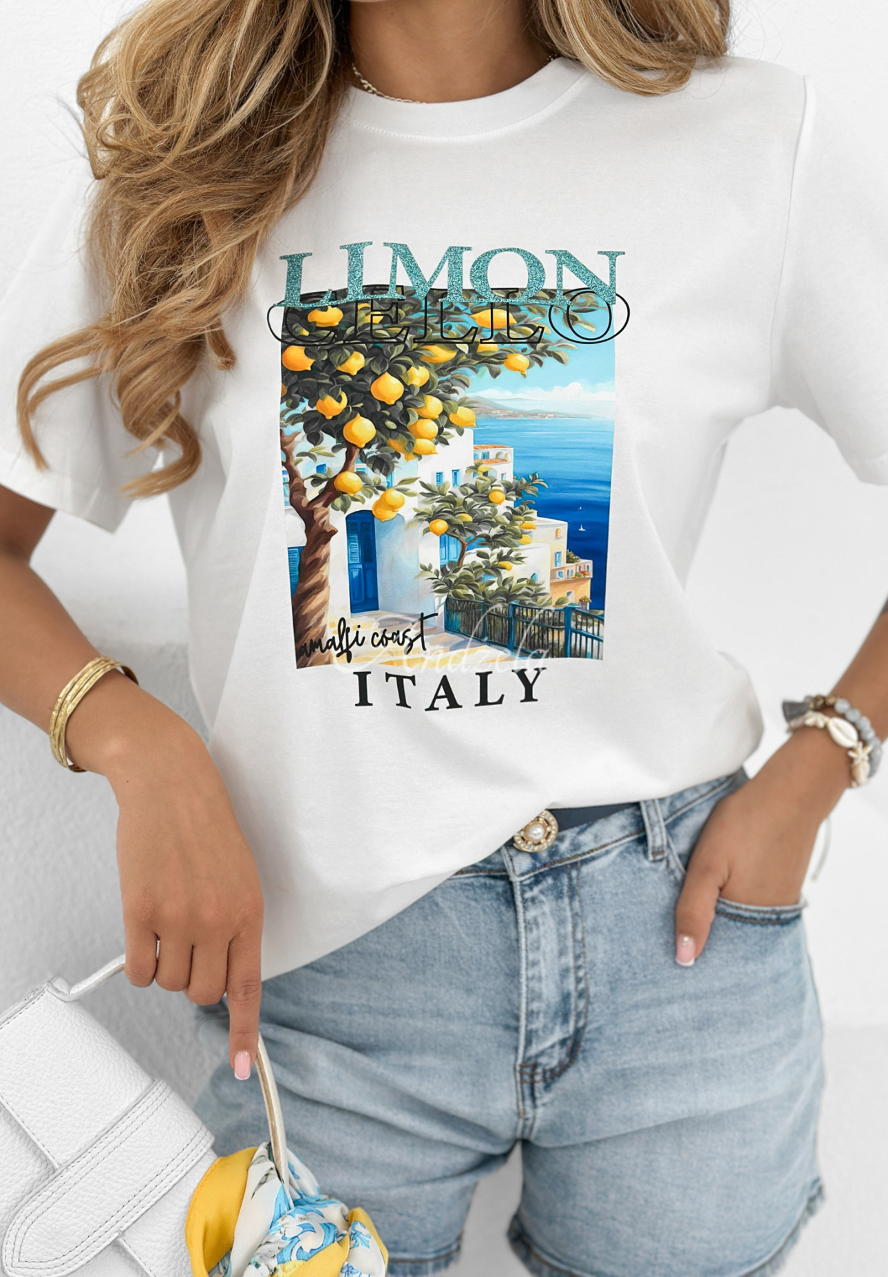 Limoncello Italy printed T-shirt white