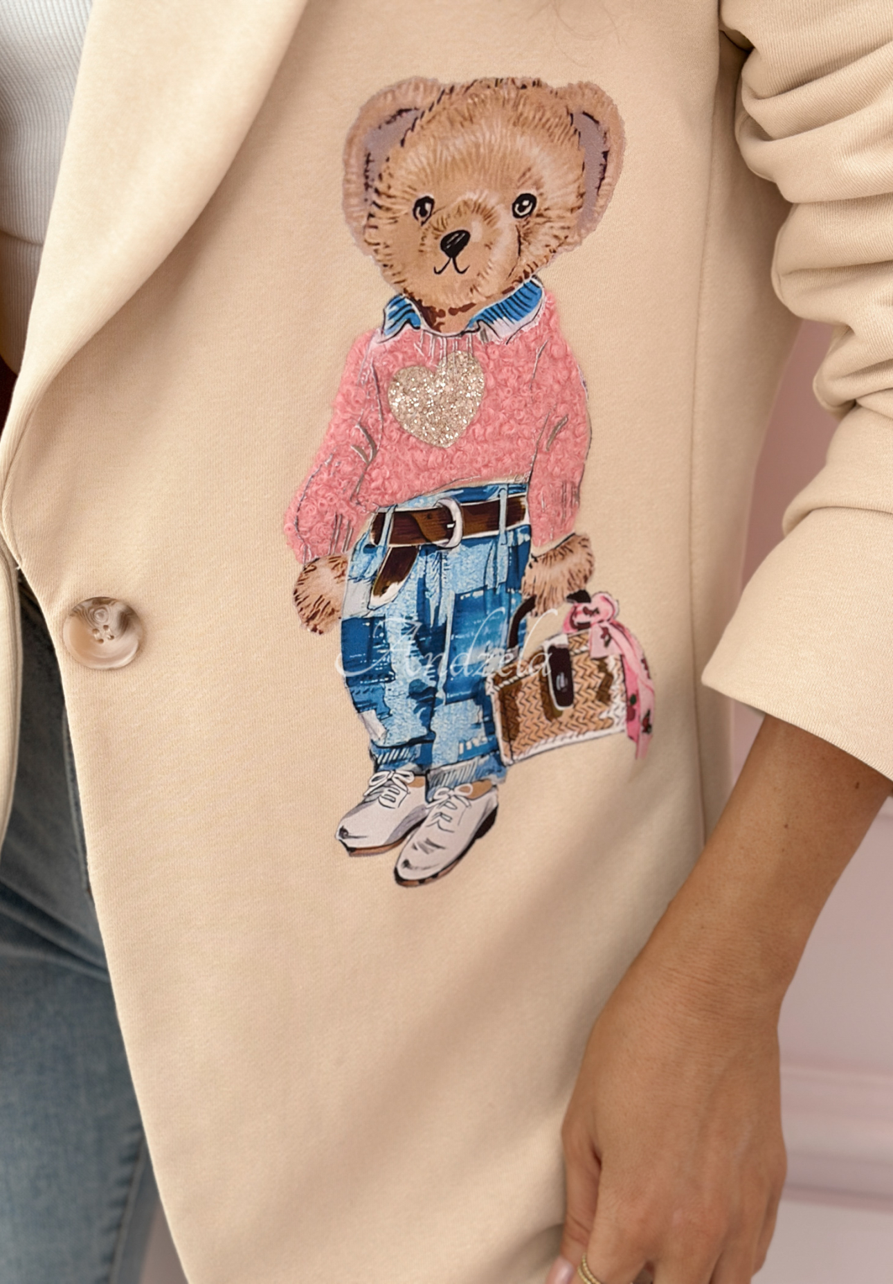 Teddybärblazer Bear Delight Beige