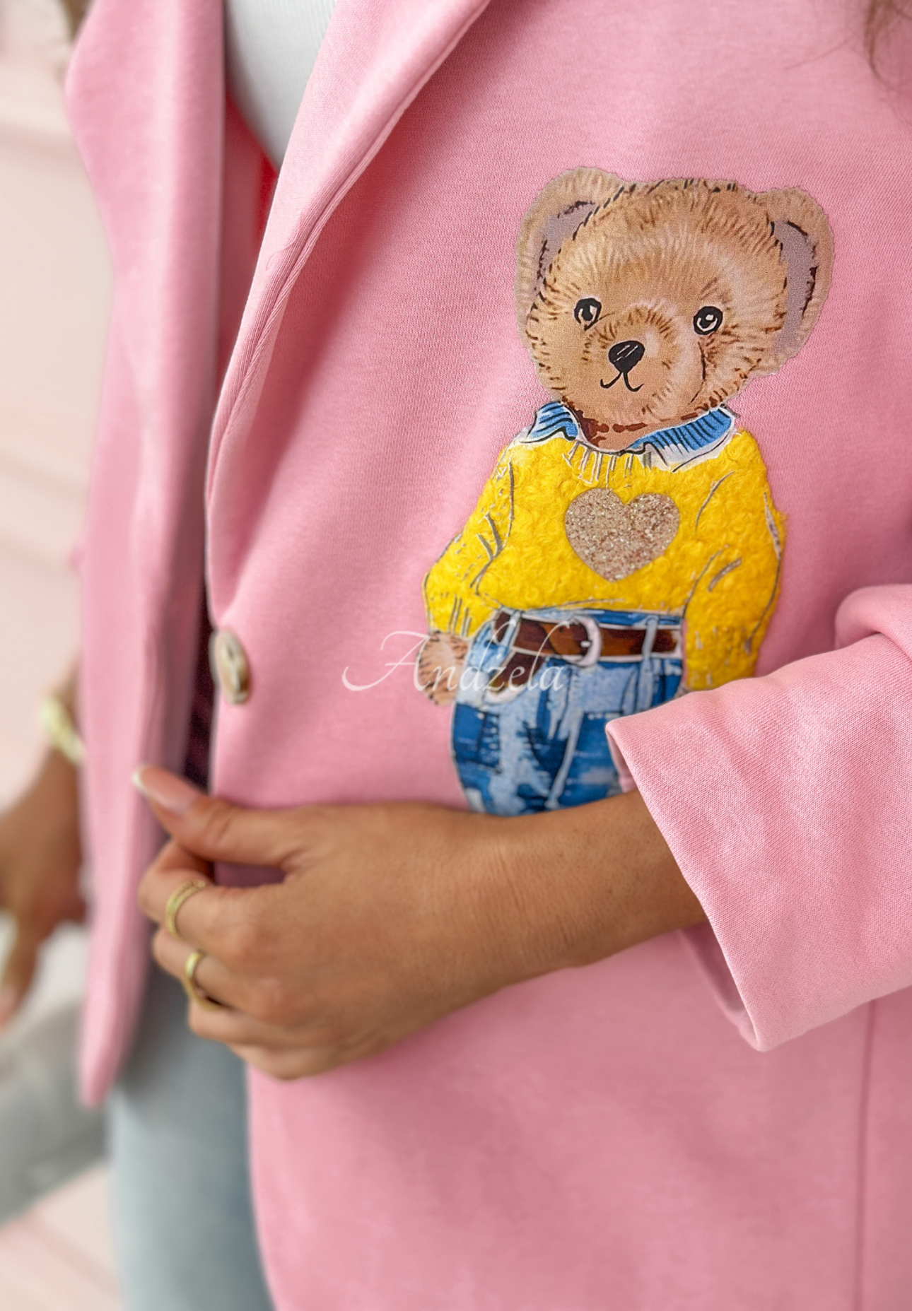 Teddybärblazer Bear Delight Rosa
