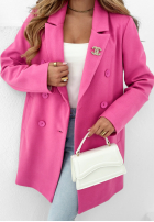 Płaszcz dwurzędowy Avalon różowy
