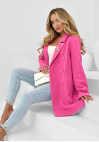 Płaszcz dwurzędowy Avalon różowy