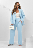 Eleganckie spodnie wide leg My Necessity błękitne