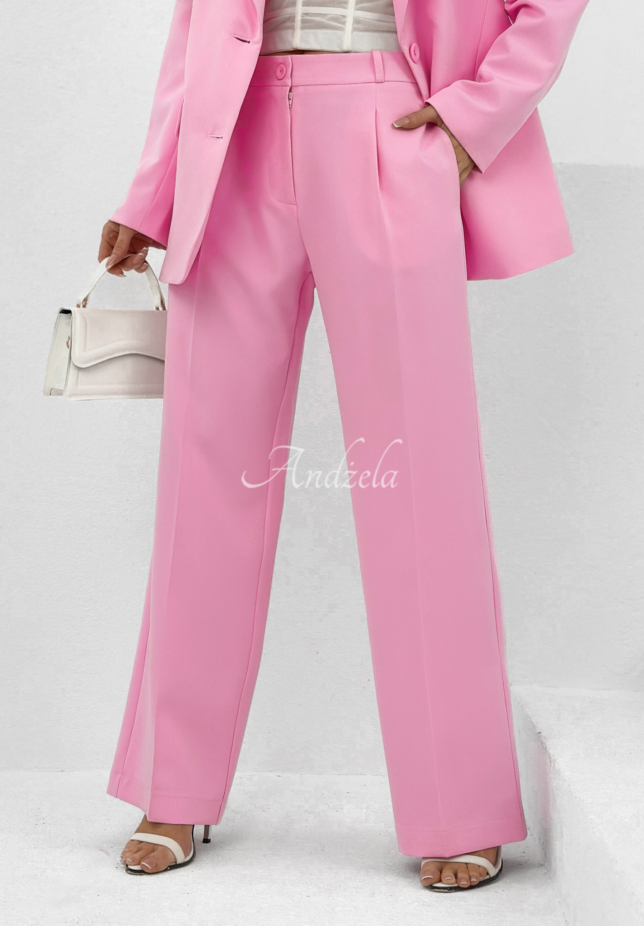 Elegant My Necessity wide leg pants pink