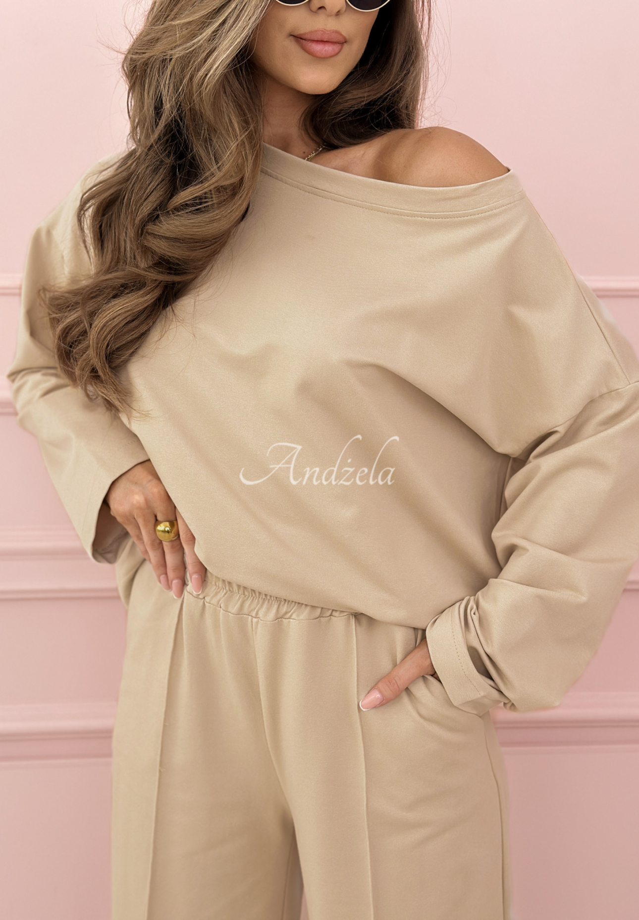 Come Home sweatshirt set beige