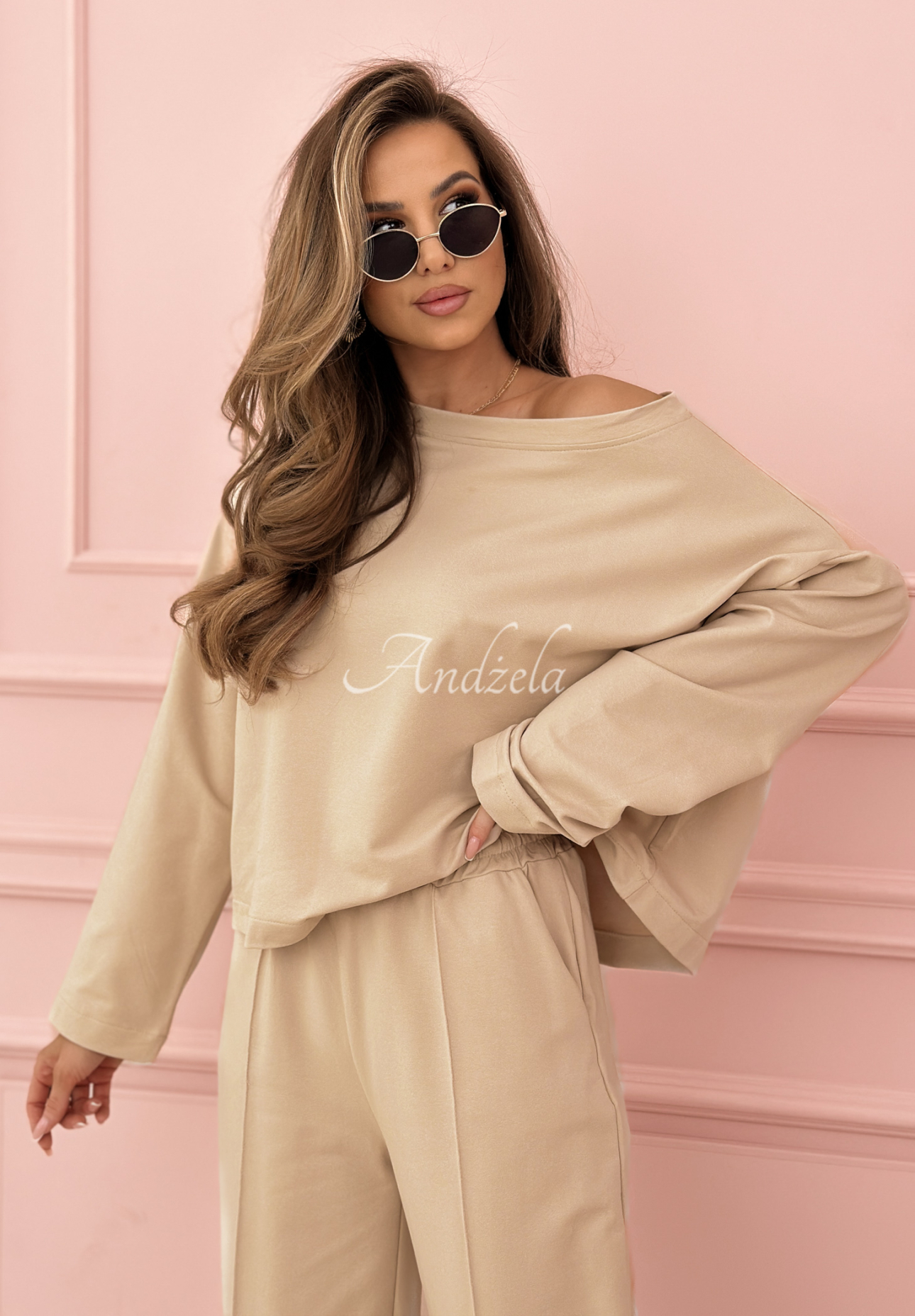 Come Home sweatshirt set beige