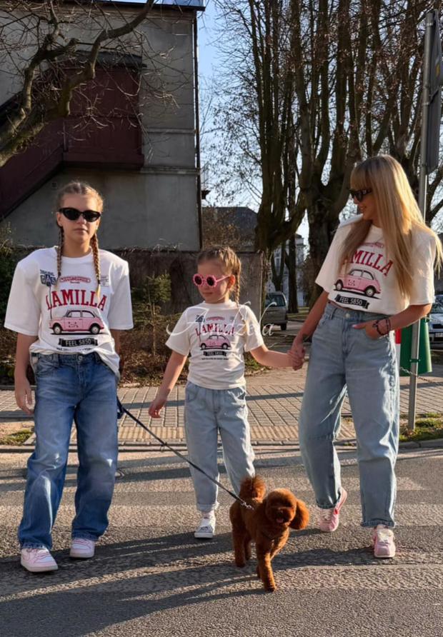 Kinder-T-Shirt mit Druck La Milla Reason To Stay Wei&szlig;