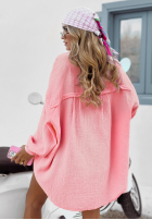 Muślinowa koszula Avery różowa