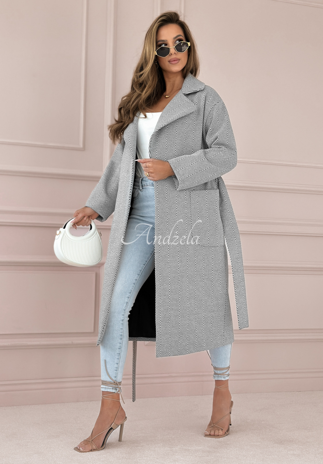 Colors Of Spring long coat white and black