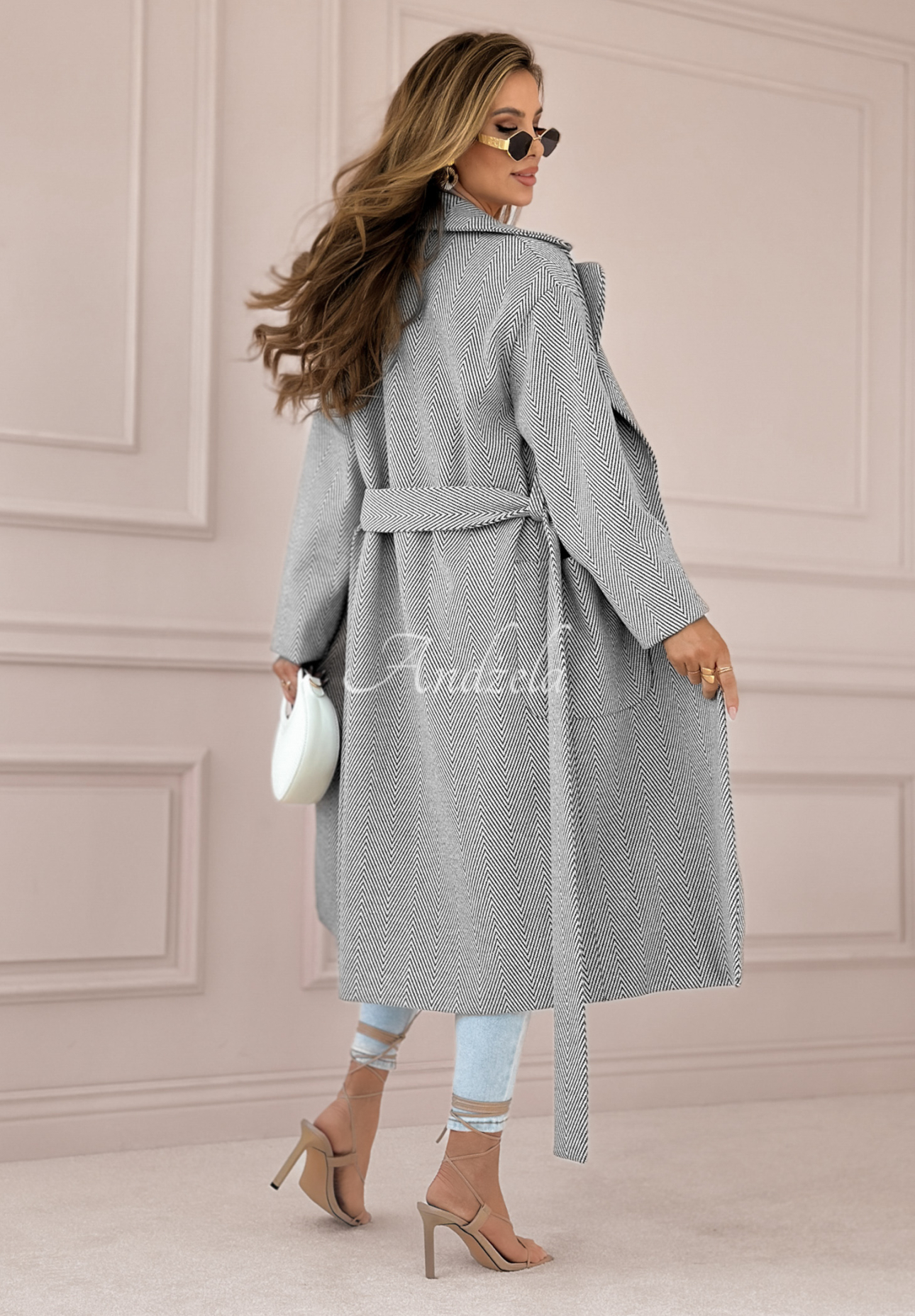 Colors Of Spring long coat white and black