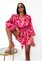 Krótki kwiecisty Jumpsuit La Milla Sun-Kissed Flowers różowo-Rot