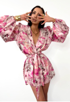 Krótki kwiecisty Jumpsuit La Milla Sun-Kissed Flowers Puderrosa