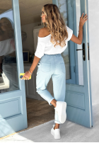 Hose Jeans Kind Of Person Hellblau
