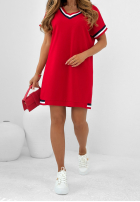 Sukienka dresowa Sporty Vibes czerwona