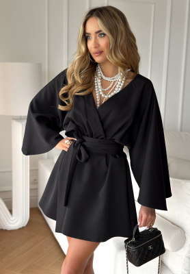 Kleid mit Gürtel Followed My Heart Schwarz