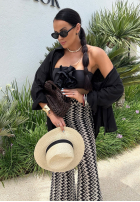 Gemustert Hose dzwony La Milla Sun-Kissed Shades Schwarz