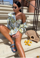 Jednoczęściowy kostium kąpielowy w cytrynki La Milla Tasty Lemons żółto-Blau