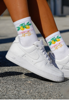 Długie skarpetki Limoncello Sparkling białe