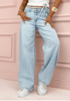 Hose Jeans mom fit Running Away Hellblau
