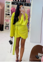 Krótki Jumpsuit z paskiem La Milla Don't Waste Time Limette