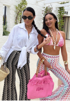 Gemustert Hose dzwony La Milla Sun-Kissed Shades Weiß