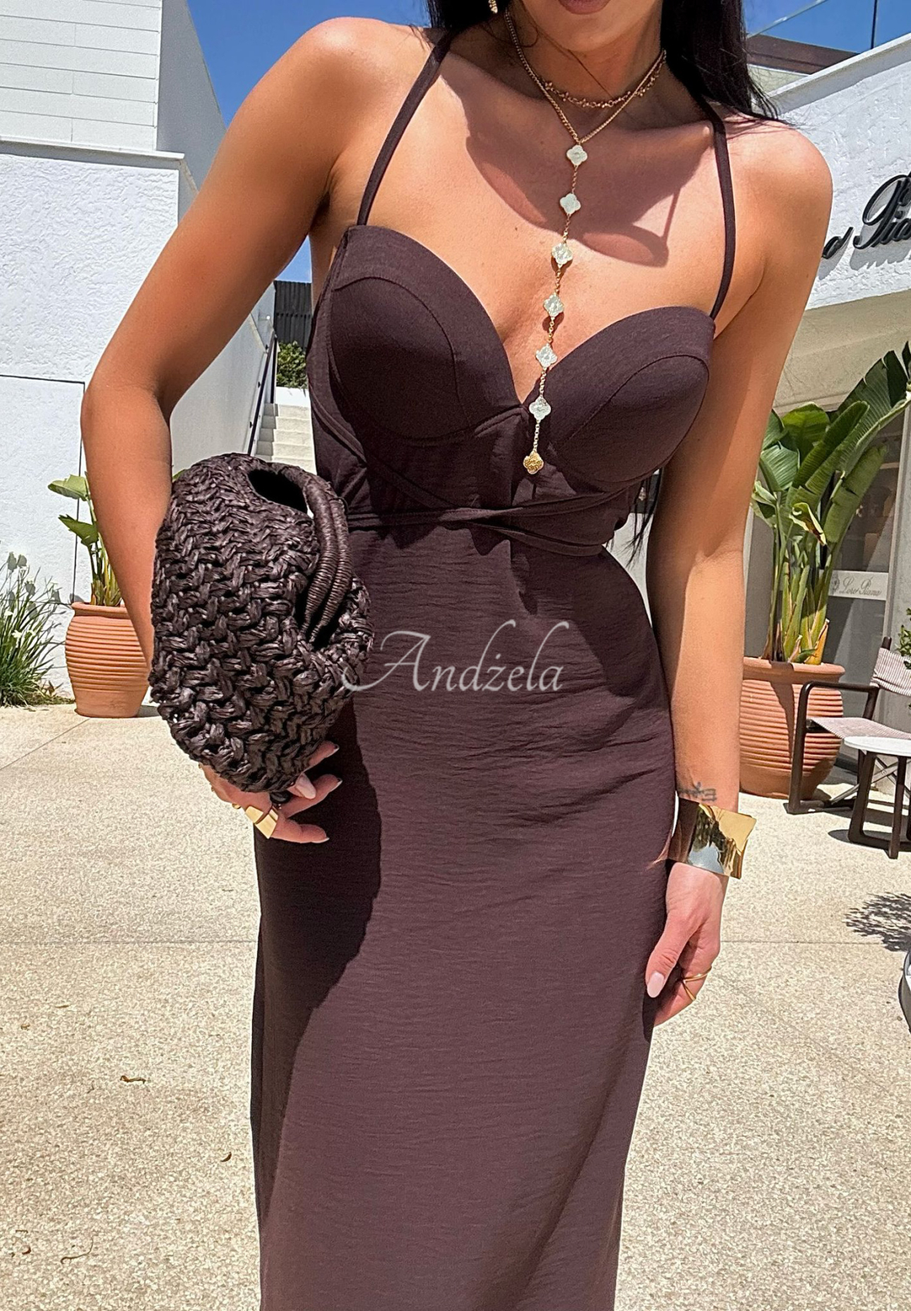 Maxikleid La Milla Remember About Me Schokoladenbraun