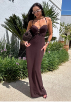 Kleid maxi La Milla Remember About Me Schokoladenbraun