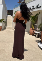 Kleid maxi La Milla Remember About Me Schokoladenbraun