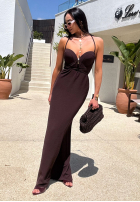 Kleid maxi La Milla Remember About Me Schokoladenbraun