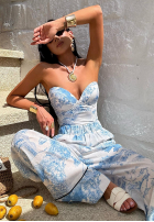Hose Mit Muster La Milla Dreamy Places Himmelblau