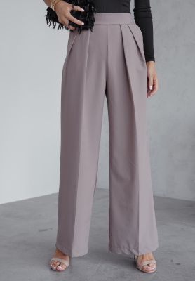 Stoffhose wide leg Not Difficult Grau