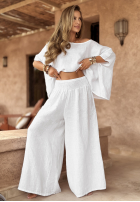 Set Bluse i Hose wide leg Desert Princess Weiß