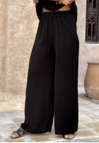 Set Bluse i Hose wide leg Perfect Getaway Schwarz