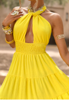 Kleid na ramiączkach Latino Princess Bananengelb