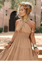 Kleid na ramiączkach Latino Princess Beige