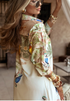 Koszulowa Kleid Mit Muster Parrots In Paradise Puderrosa